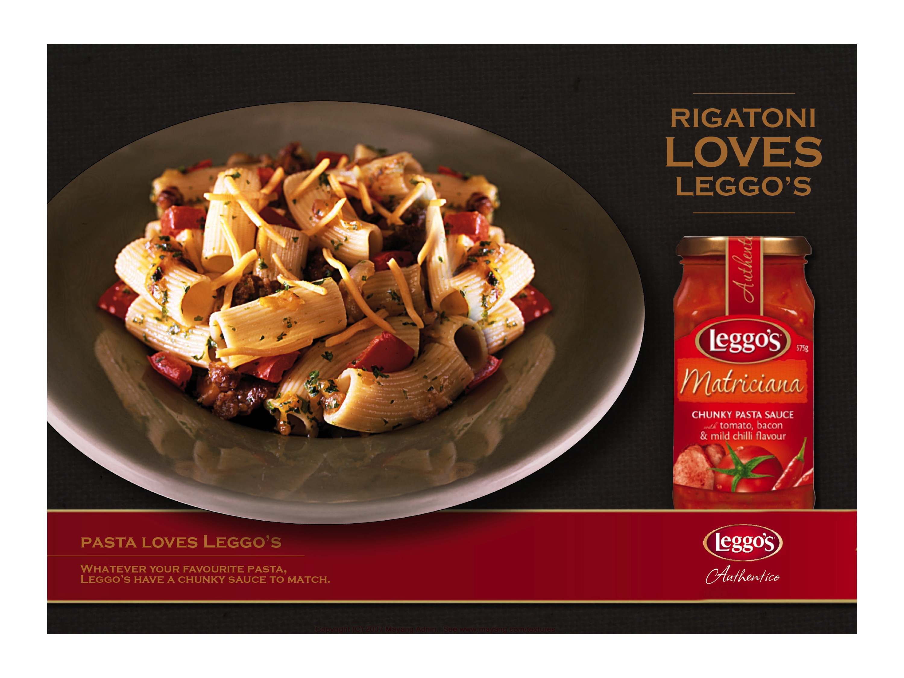 Rigatoni loves Leggos